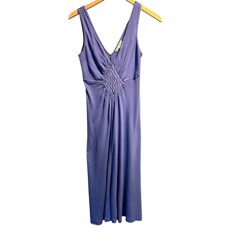 Vintage Banana Republic Size Small Knit Periwinkle Dress Boho Fairy Femme Casual
